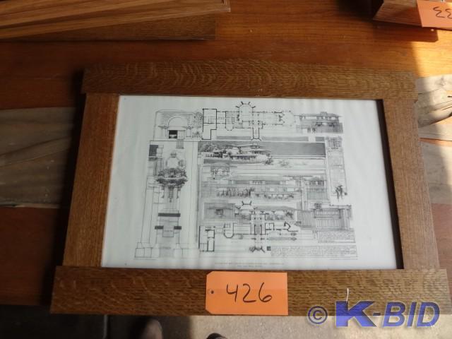 Frank Lloyd Wright Plan Print, cool...