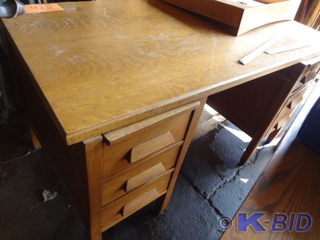 Oak desk, bring help