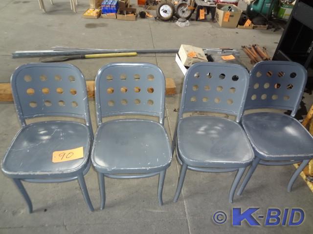 (4) Grey Chairs