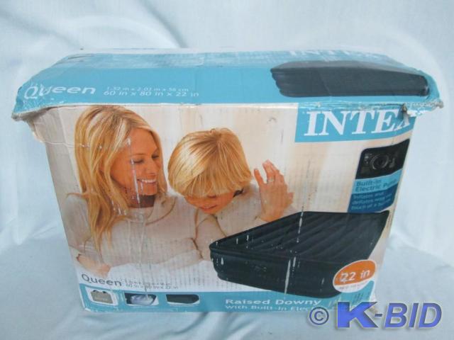 lot 30 image: Intex Queen Raised Airbed  Sleep in...
