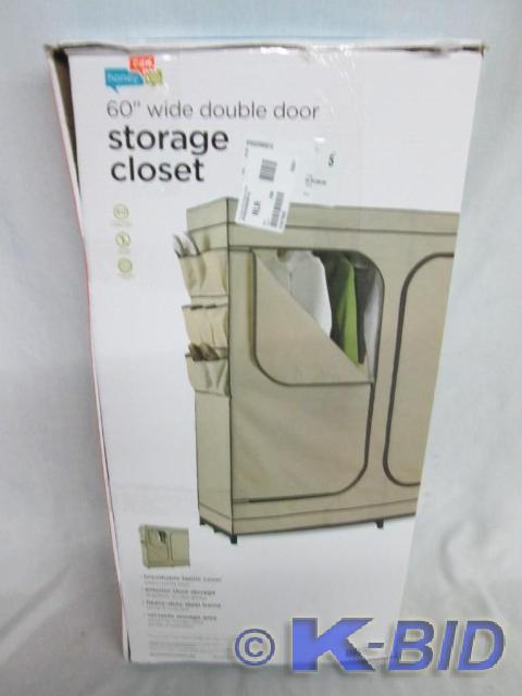 lot 42 image: Honey Can Do Double Door Storage Cl...