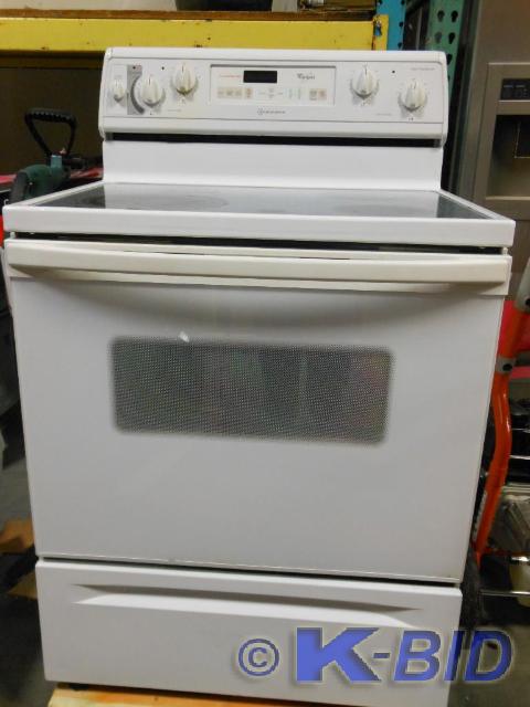 WHIRLPOOL WHITE SELF-CLEANING ELECT...