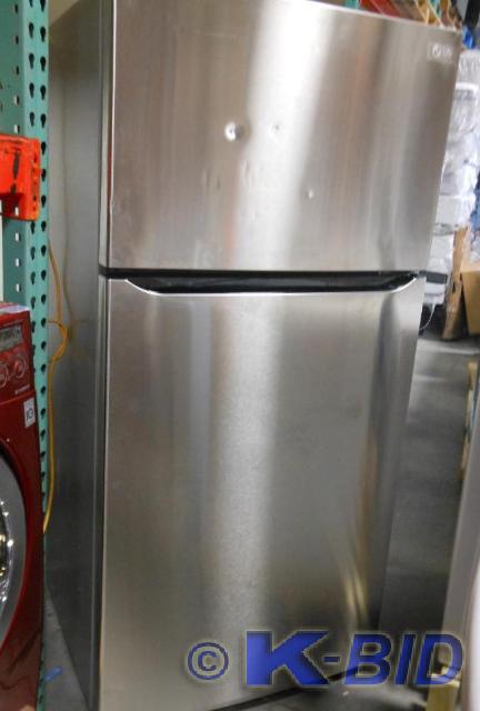LG LARGE CAPACITY TOP FREEZER STAIN...