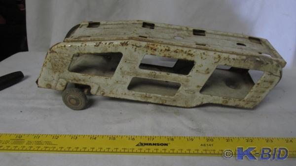 12 tin double decker car transport...
