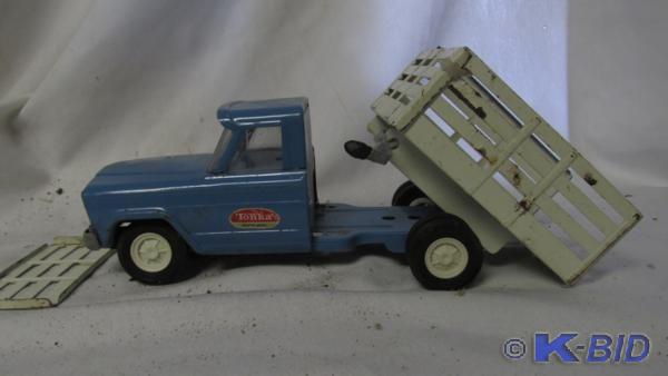 10 tin dumping TONKA stake truck- ...