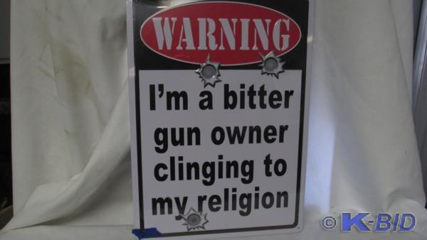 Tin Gun owner sign - approx 16 x ...