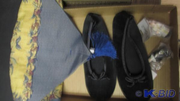 fancy table runner, new slippers an...