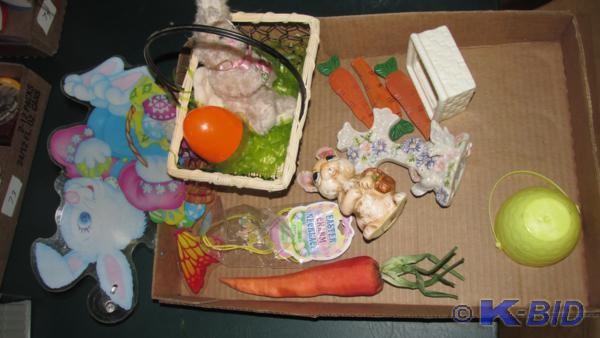 holiday decorations- bunnies etc