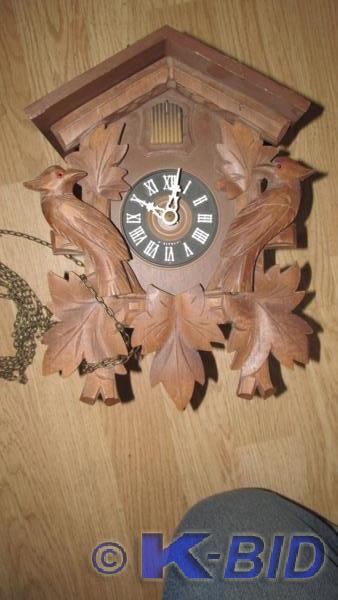 vintage wooden cook-coo clock weigh...