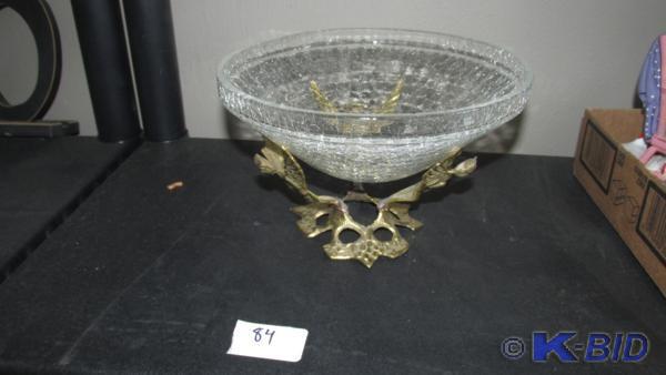 Beautiful crystal like bowl with br...
