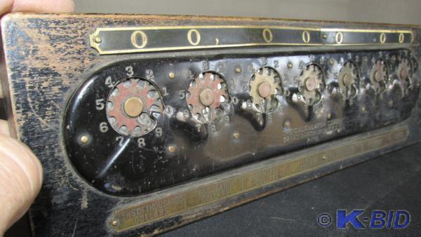 antique spin dial calculator -very ...