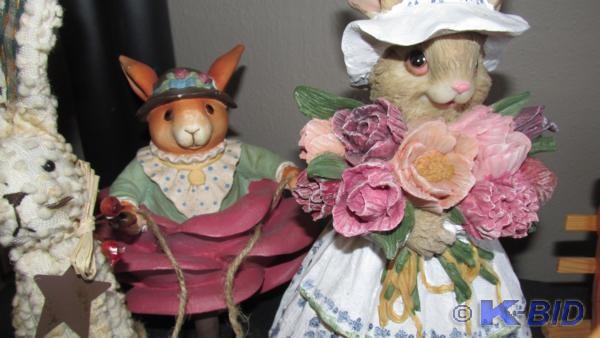 holiday decorations- bunnies  see t...