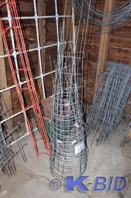lot 100 image: Lot of (10) Metal, Garden Fencing, ...