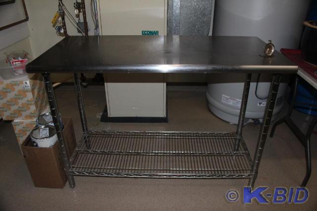 lot 11 image: Stainless Steel Food Preparation Ta...