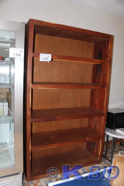 lot 145 image: Wooden, 5-Shelf, Shelving Unit, 48 ...