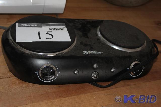 lot 15 image: Portable, Dual Hot Plates
