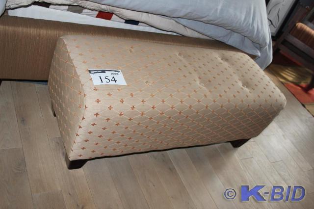 lot 154 image: Cushioned, Foot Stool, 48 L x 19 ...