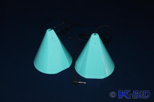 lot 202 image: Portable, Cone Speakers