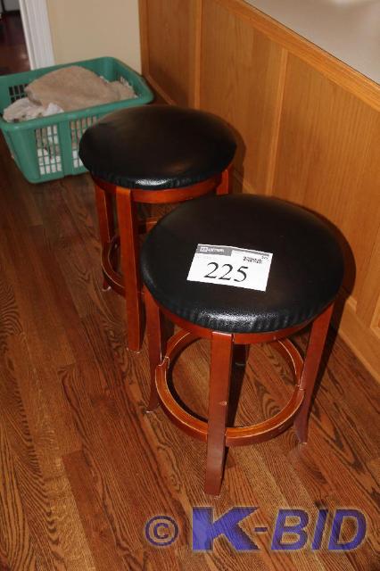 lot 225 image: Lot of (2) Bar Stools, 16 Diameter...