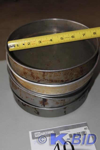 lot 40 image: Lot of (5) Cake Pans, 8 Diameter