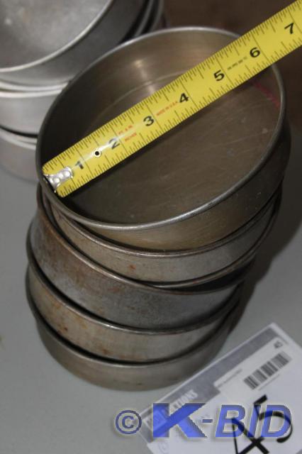 lot 45 image: Lot of (6) Cake Pans, 6 Diameter