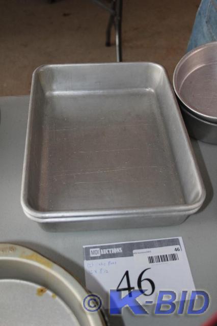 lot 46 image: Lot of (2) Cake Pans, 12 L x 8 12...