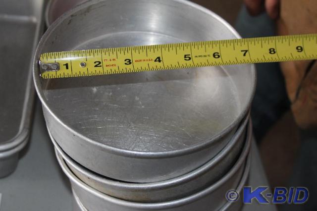lot 47 image: Lot of (5) Cake Pans, 7 Diameter