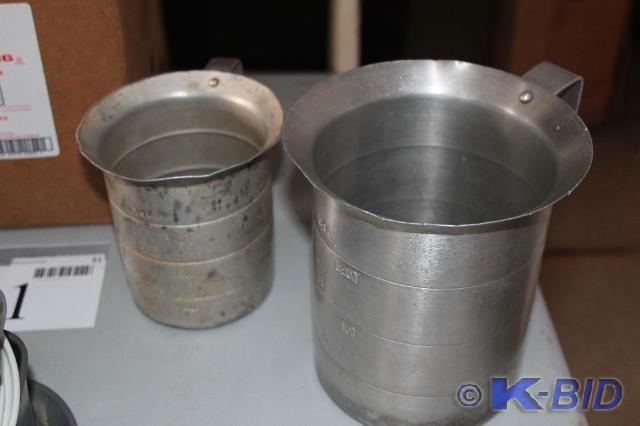 lot 49 image: Lot of (2) Stainless Steel Measurin...