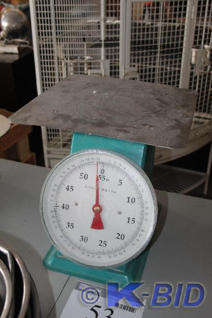 lot 53 image: Pressure Scale, 55 lb x 2 oz Max