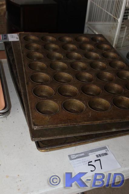 lot 57 image: Lot of (5) Items, (2) Muffin Pans, ...