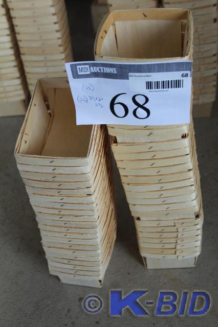 lot 68 image: Lot of (50) Whicker Baskets, (25) 4...