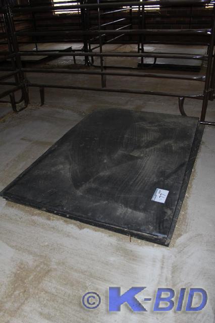 lot 77 image: Lot of (6) Rubber Stall Mats, 6 L ...
