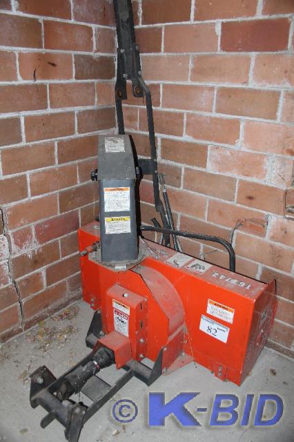 lot 82 image: Kubota, Snow Blower Attachment, Mod...