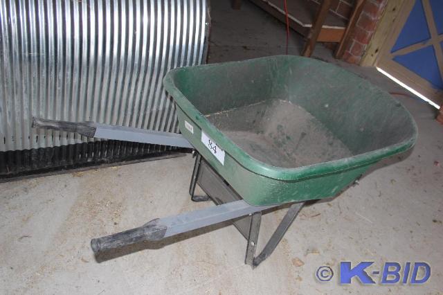 lot 84 image: Plastic, Wheel Barrel, 38 12 L x ...