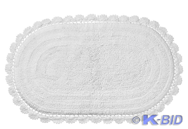 Notting Hill 21x34 Bath Mat - Whi...