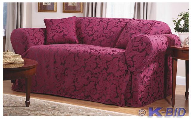 Sure Fit Scroll Loveseat Slipcover ...