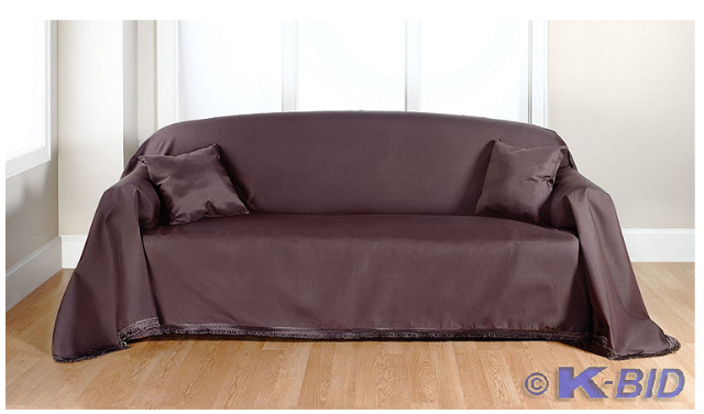 Solid Color Microfiber Sofa Throw w...