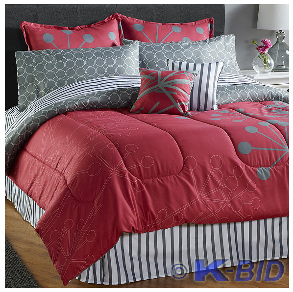 Heatherton 8pc Bed Set Full - Grey ...