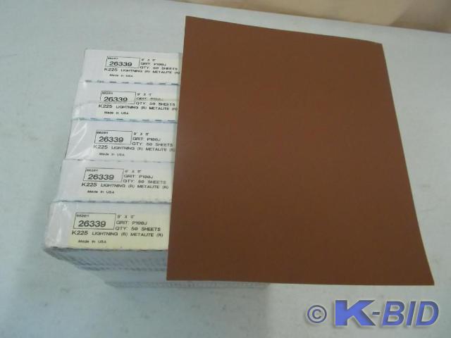 5 boxes of Norton Metalite sand pap...