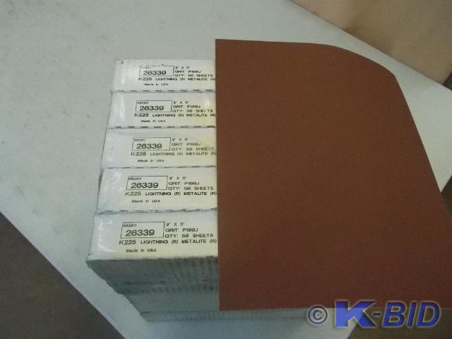 5 boxes of Norton Metalite sand pap...