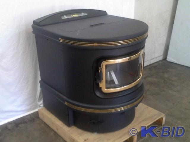 Black with Gold Trim Bixby Energy M... | Bixby MaxFire Multi-Fuel Stove,  Wood Pellets, Corn u0026 Biomass #8 | K-BID
