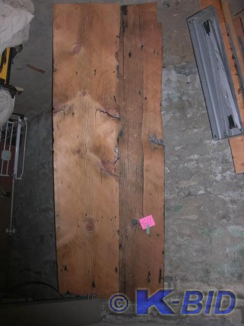 lot 113 image: 2 pieces of Rough Sawn OLD DOUGLAS ...
