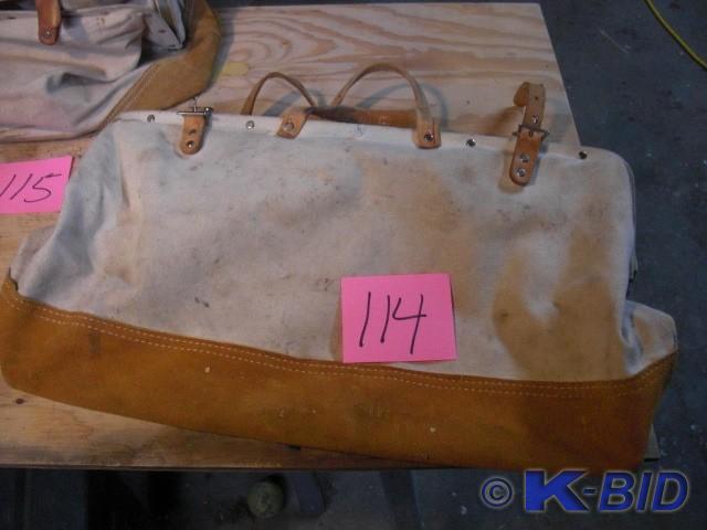 lot 114 image: Tool Bag, Leatehr and Canvas, 20 in...