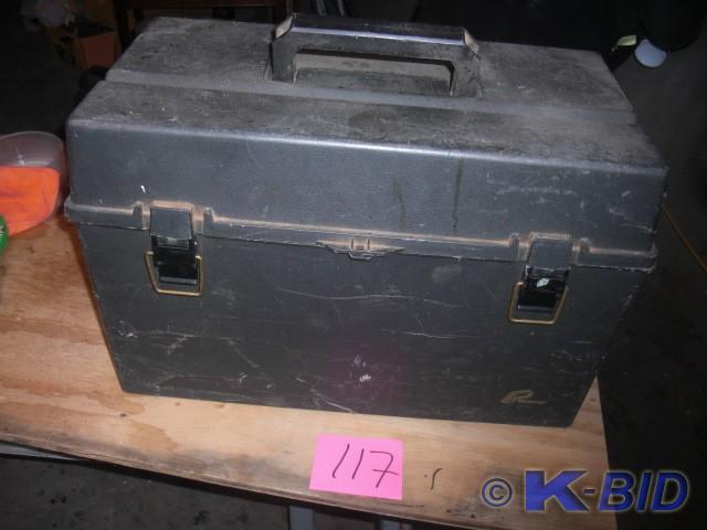 lot 117 image: PLANO Plastic Tool Box, 21in x 12 i...