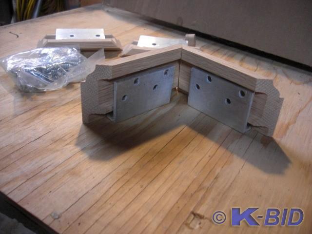 lot 119 image: L Bracket Post Fasteners   19, 3 1...