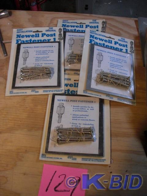 lot 129 image: 4, Newel Post Fasteners.. New in Pa...