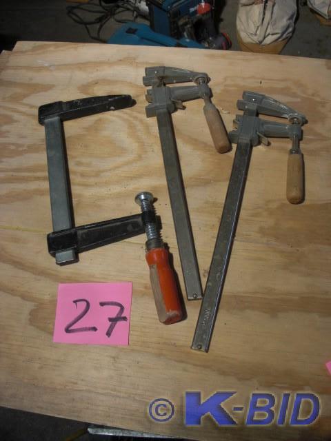 lot 27 image: 1, Bessy 11in Clamp 2, 15in Clamps...