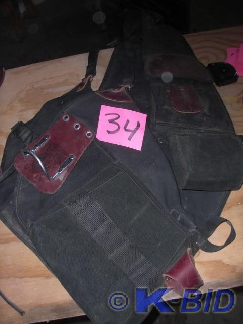 lot 34 image: Carpenters Vest, Leather and Canvas