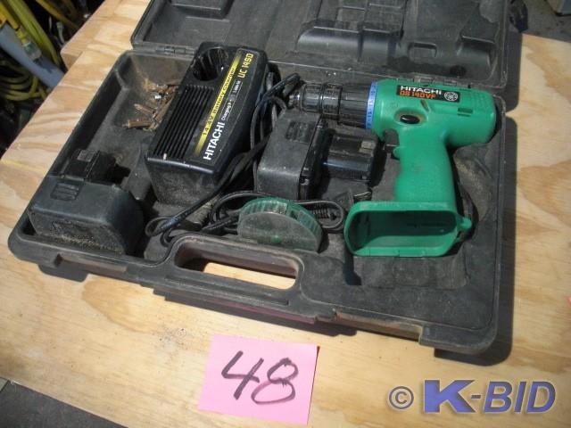 lot 48 image: Hitachi DS14DVF 14.4 V Cordless Dri...