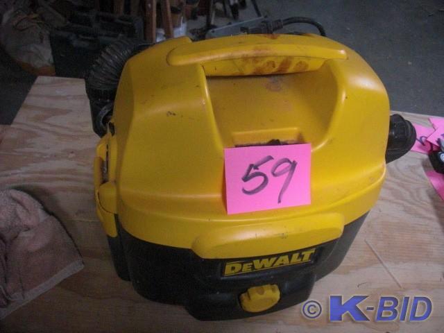 lot 59 image: Dewalt DC500 Cordless WetDry Heavy...